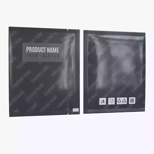 Plastic pouch Low-poly 3D model