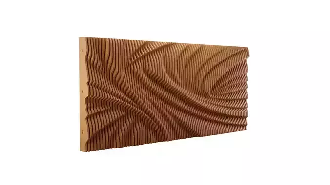 Parametric Wooden Wall Decor - 03 -CNC files for cutting  3D model
