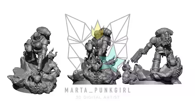 TIRELESS VIGIL STATUE 3D model