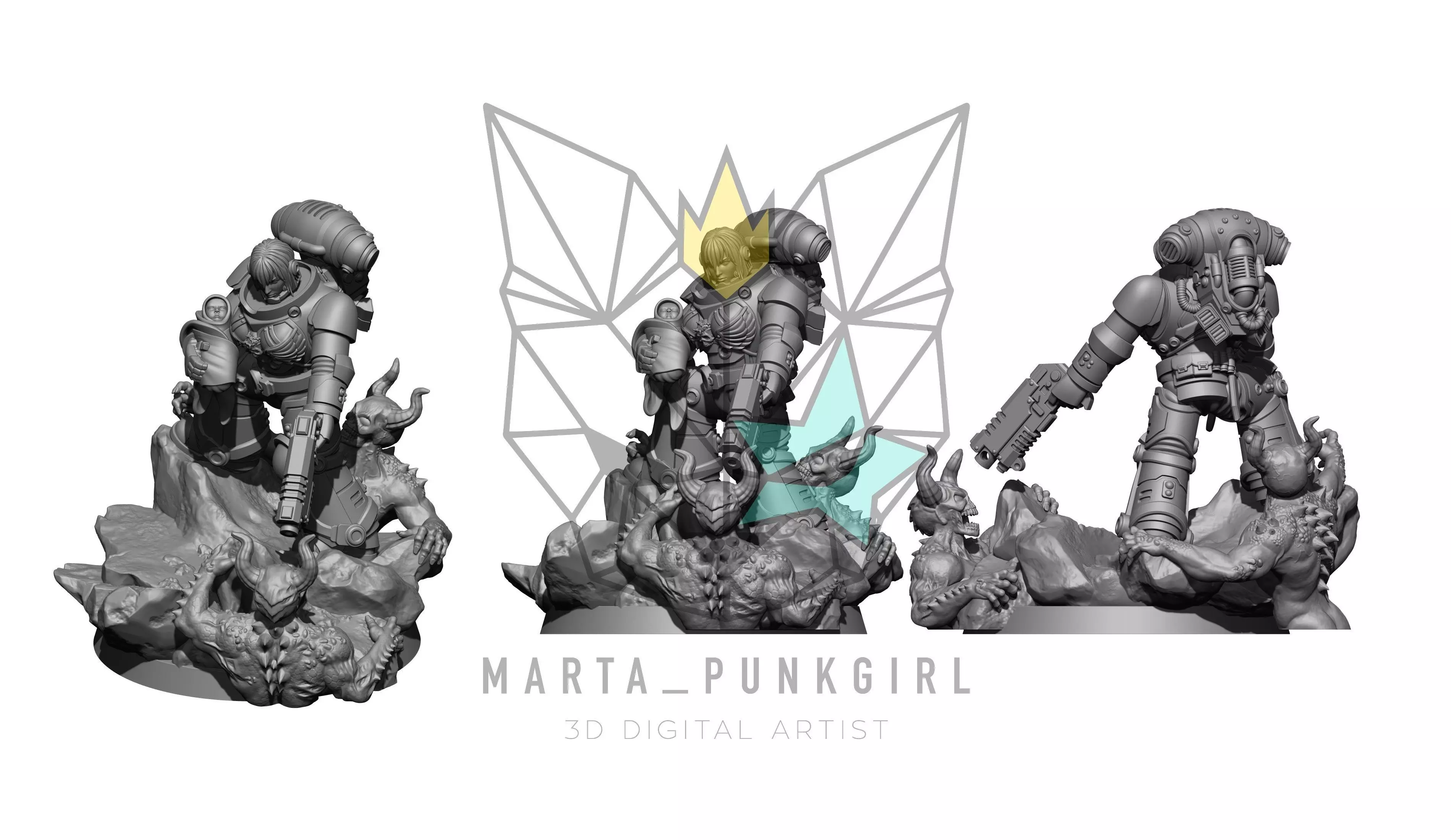 TIRELESS VIGIL STATUE 3D model_0