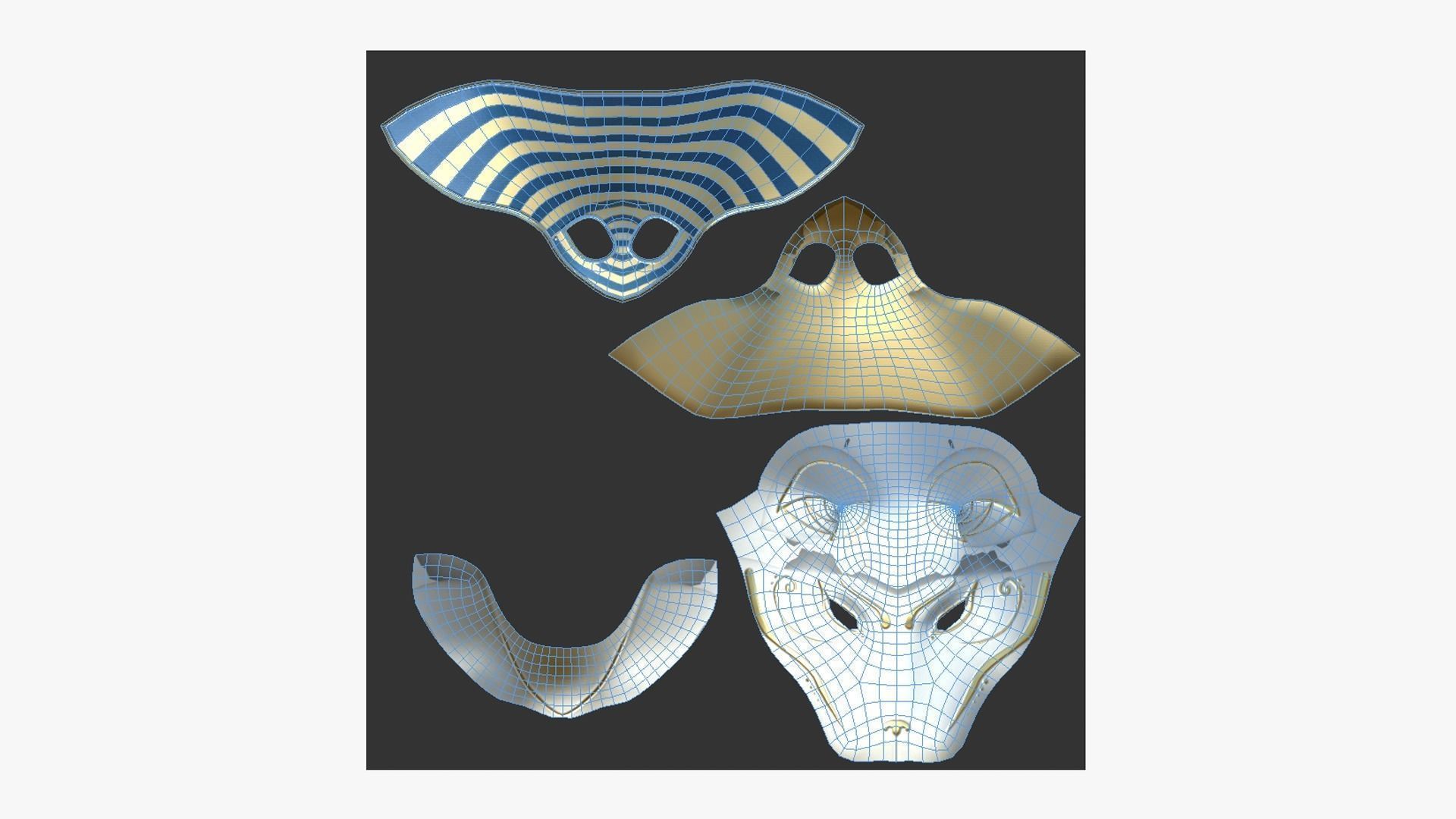 10 Bastet Mask A Collection - Egyptian Gods Character Clothing  _29