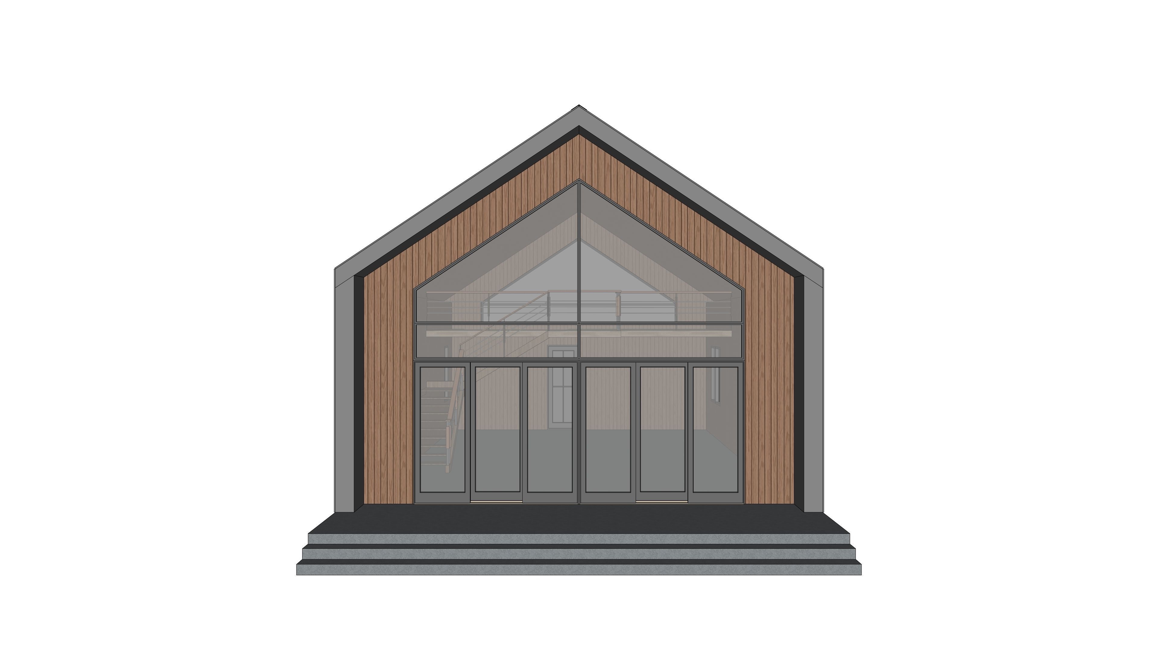 Barndominium House 042 3D model_2