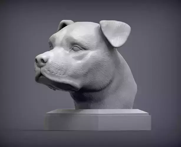 American Staffordshire Terrier bust