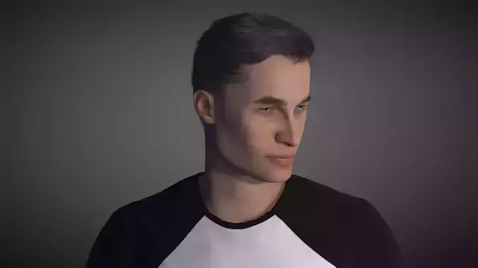 3D character realestic fully rigged