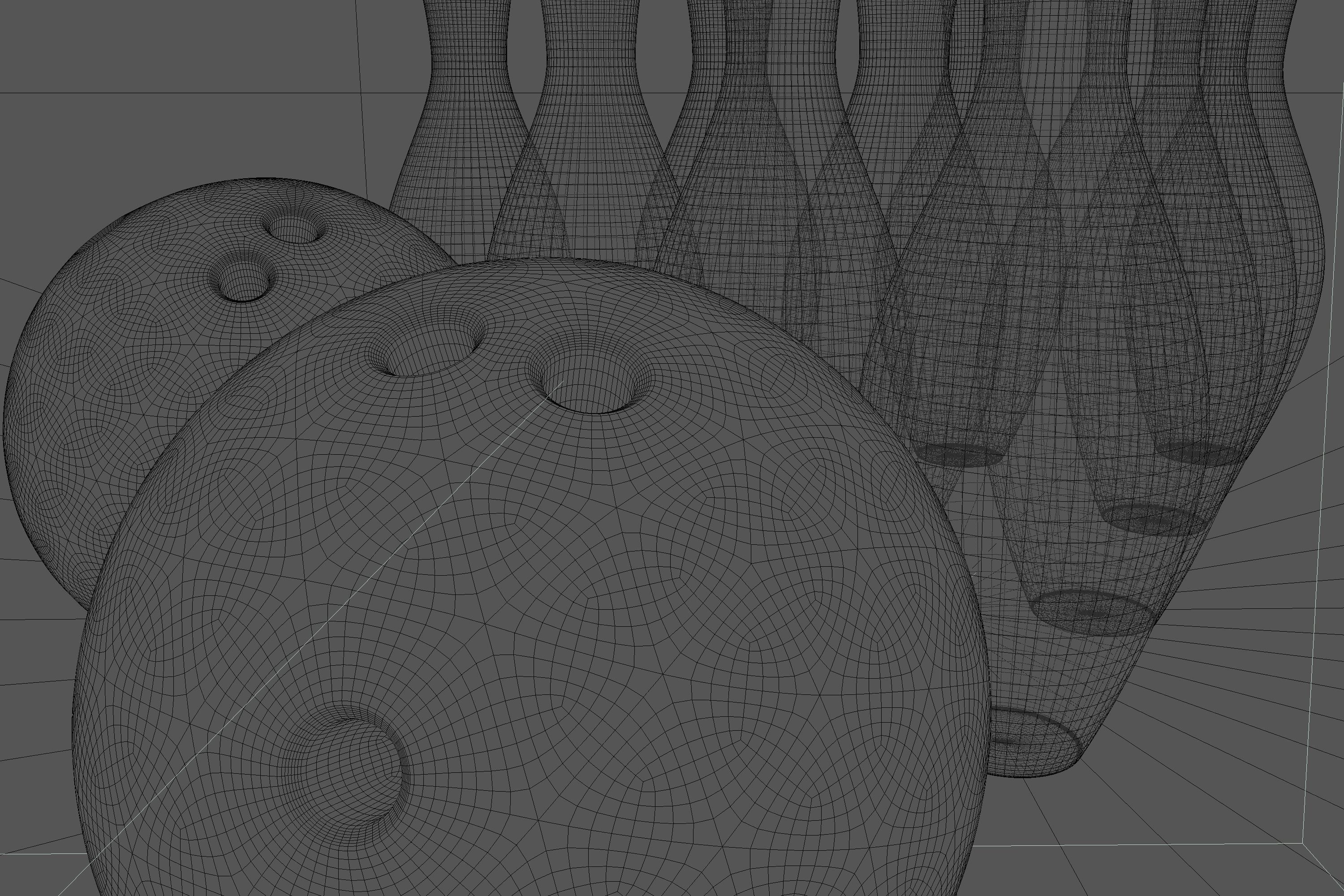 Bowling Balls and Pins 3D model_7