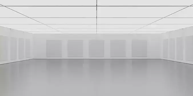 Contemporary showcase venue 3D model