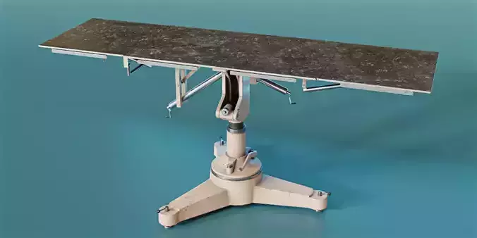 Vintage Operating Table - Game Asset - PBR