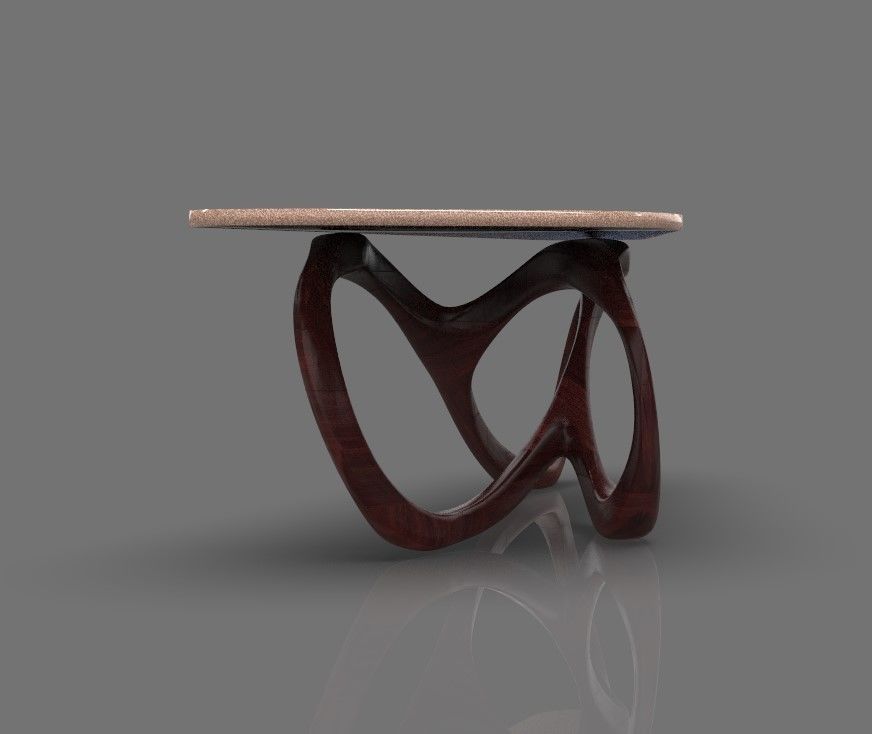 A new design for the best modern table Low-poly 3D model_1