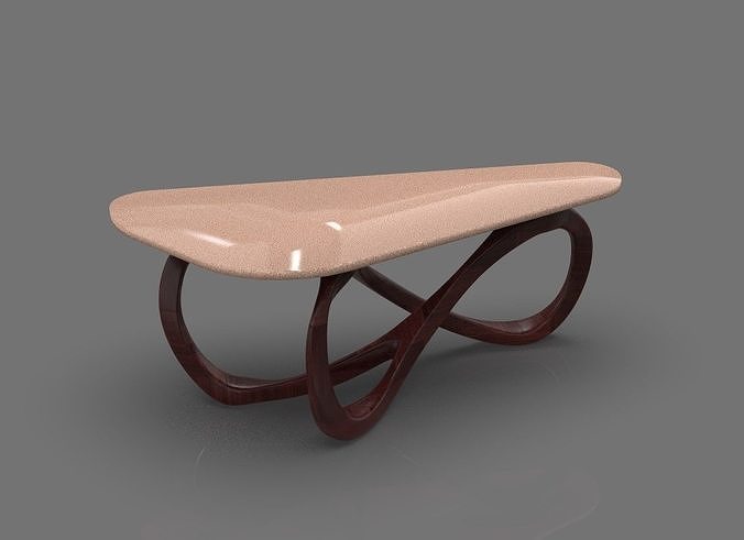 A new design for the best modern table Low-poly 3D model