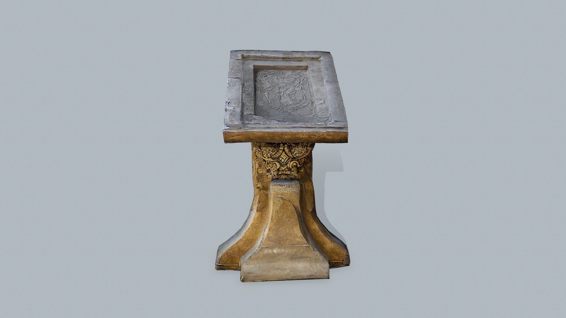 lectern Low-poly 3D model_3