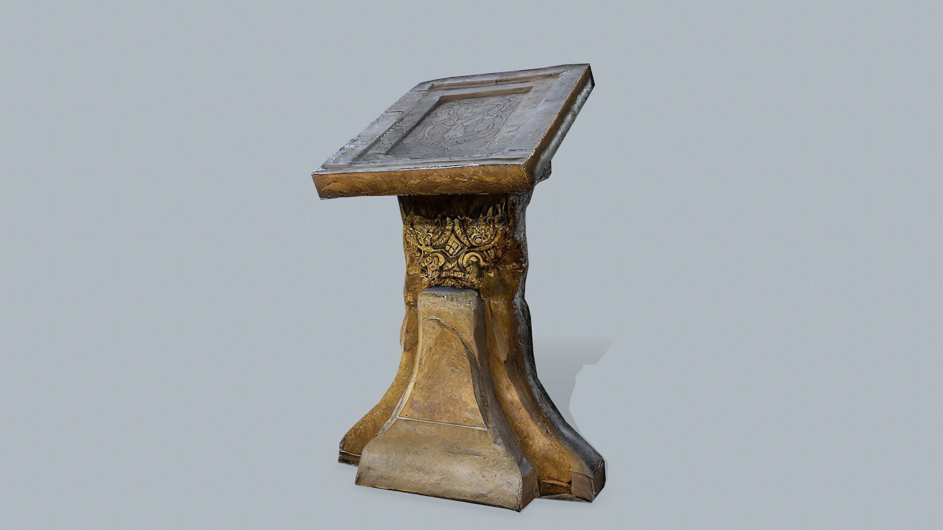 lectern Low-poly 3D model_1