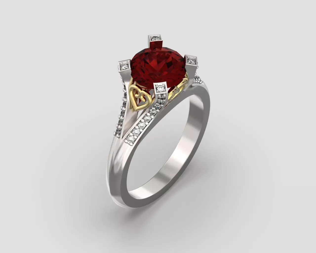 R 092 a ring 3D print model_0