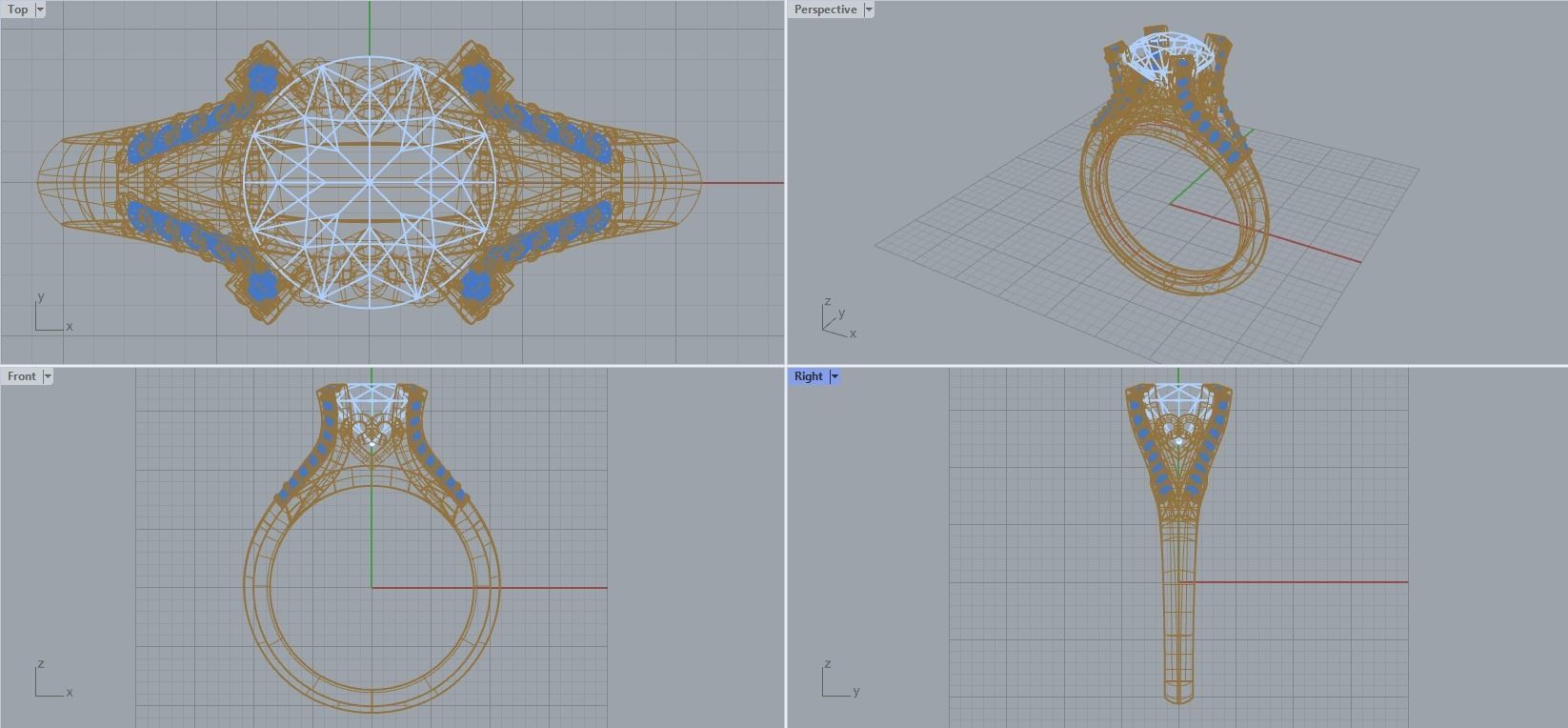 R 092 a ring 3D print model_6