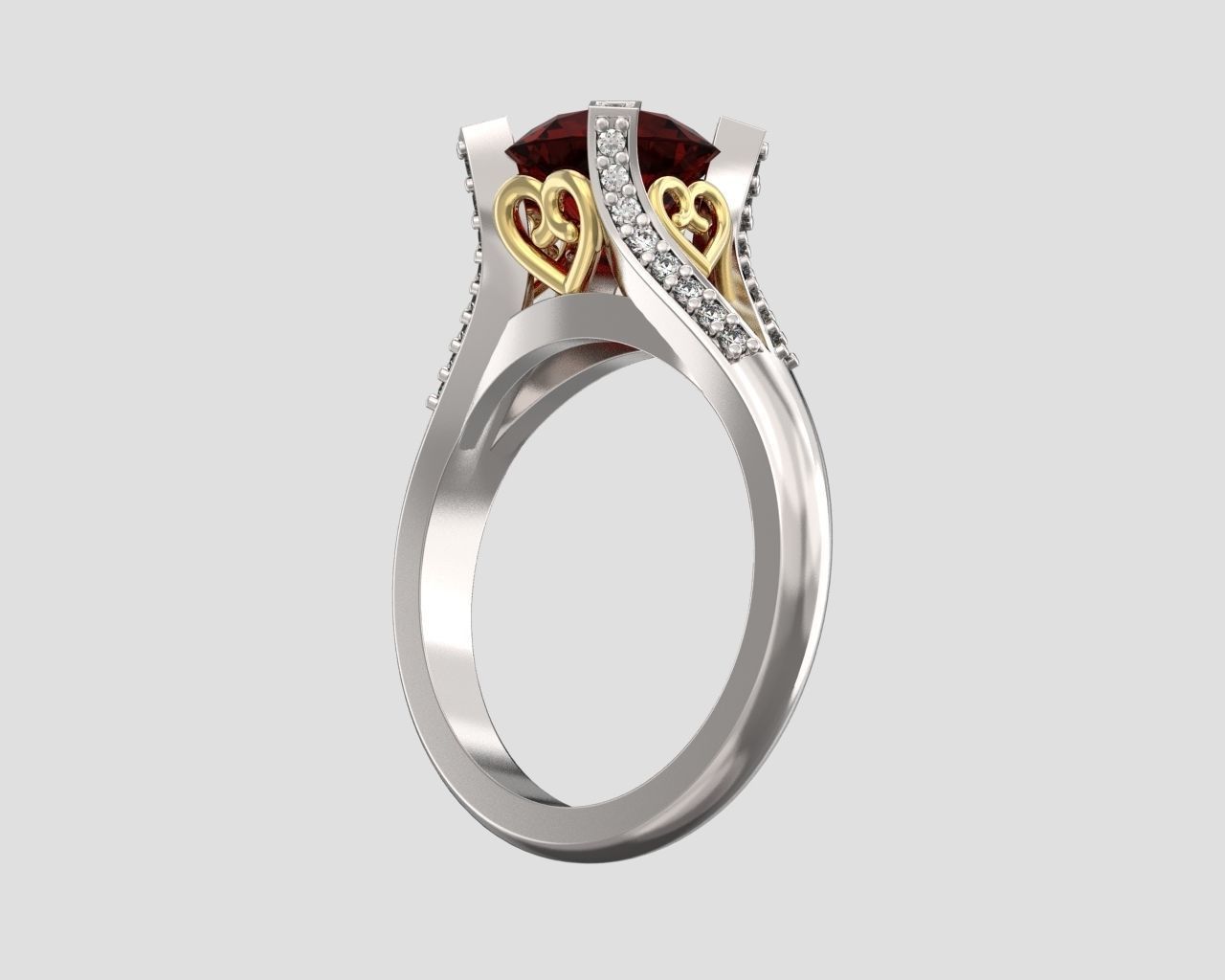 R 092 a ring 3D print model_1