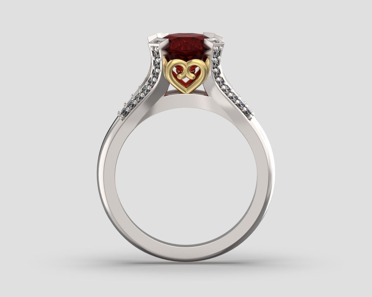 R 092 a ring 3D print model_2