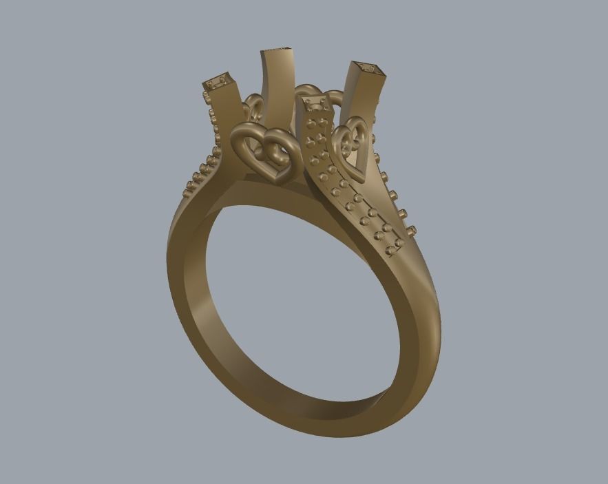 R 092 a ring 3D print model_7