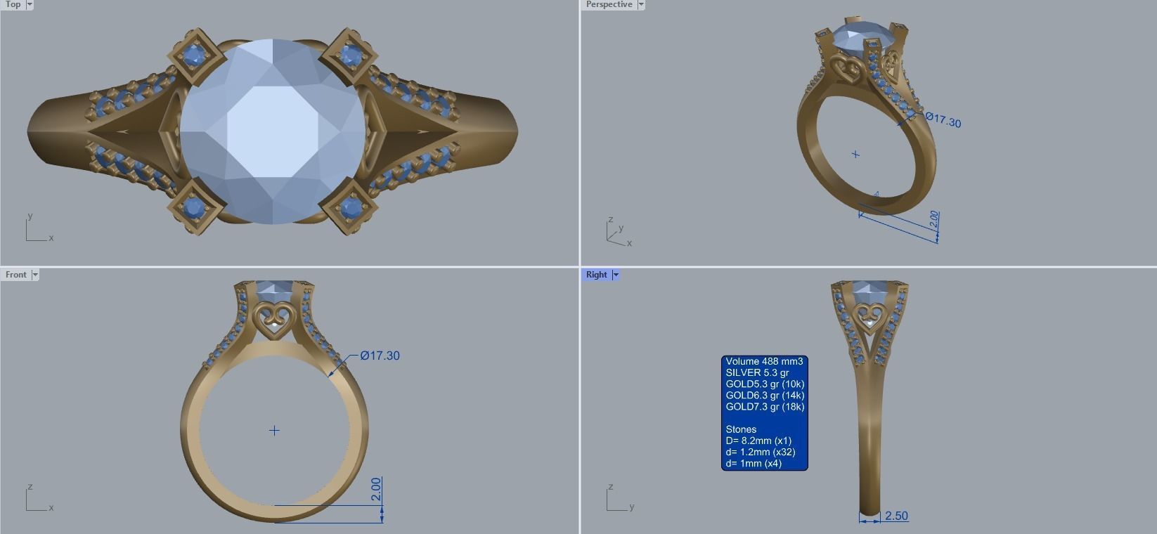 R 092 a ring 3D print model_5