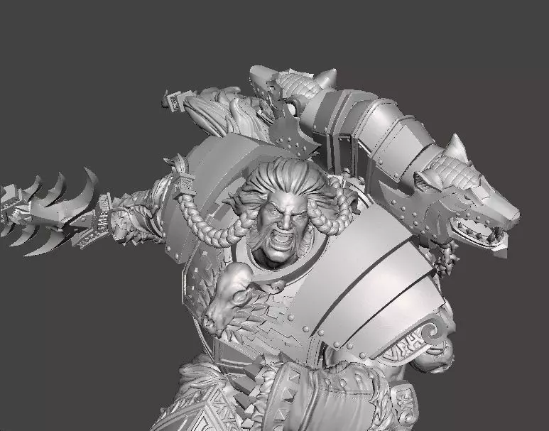 VIKING SON MINIATURE MODEL FIGURE FOR SCIFI GAMES RPG WARGAMES 3D print model_0