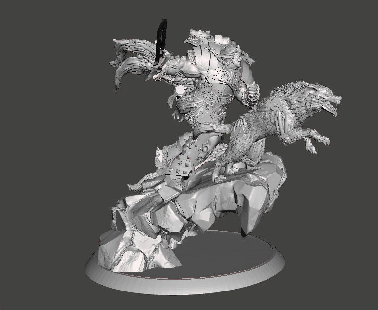 VIKING SON MINIATURE MODEL FIGURE FOR SCIFI GAMES RPG WARGAMES 3D print model_6