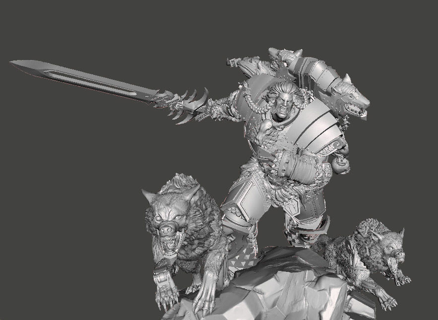 VIKING SON MINIATURE MODEL FIGURE FOR SCIFI GAMES RPG WARGAMES 3D print model_1