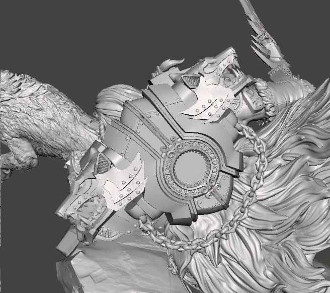 VIKING SON MINIATURE MODEL FIGURE FOR SCIFI GAMES RPG WARGAMES 3D print model_3