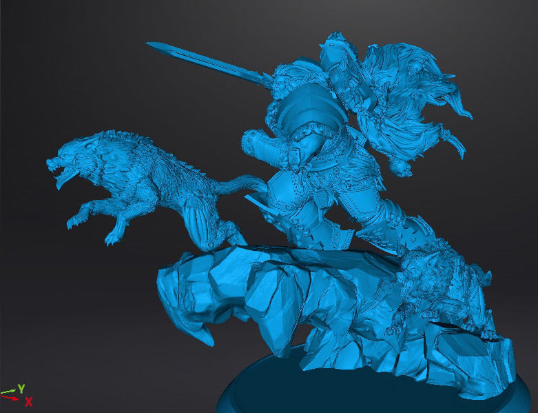 VIKING SON MINIATURE MODEL FIGURE FOR SCIFI GAMES RPG WARGAMES 3D print model_13