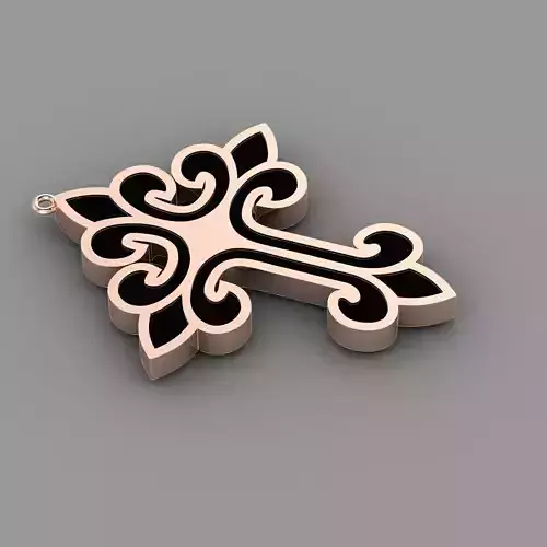 KUTSAL PIRLANTA HAC KOLYE 3DM STL OBJ FBX  3D BASKI MODELI 