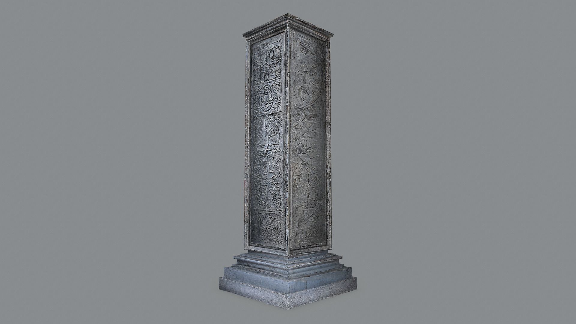 monolith Low-poly 3D model_4