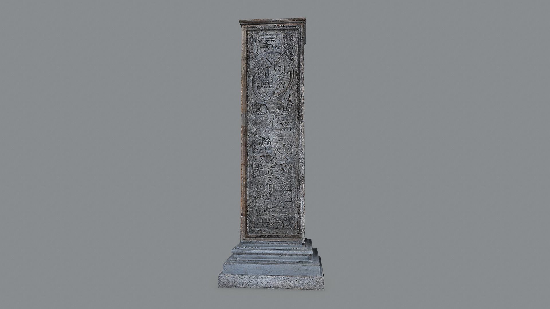 monolith Low-poly 3D model_1