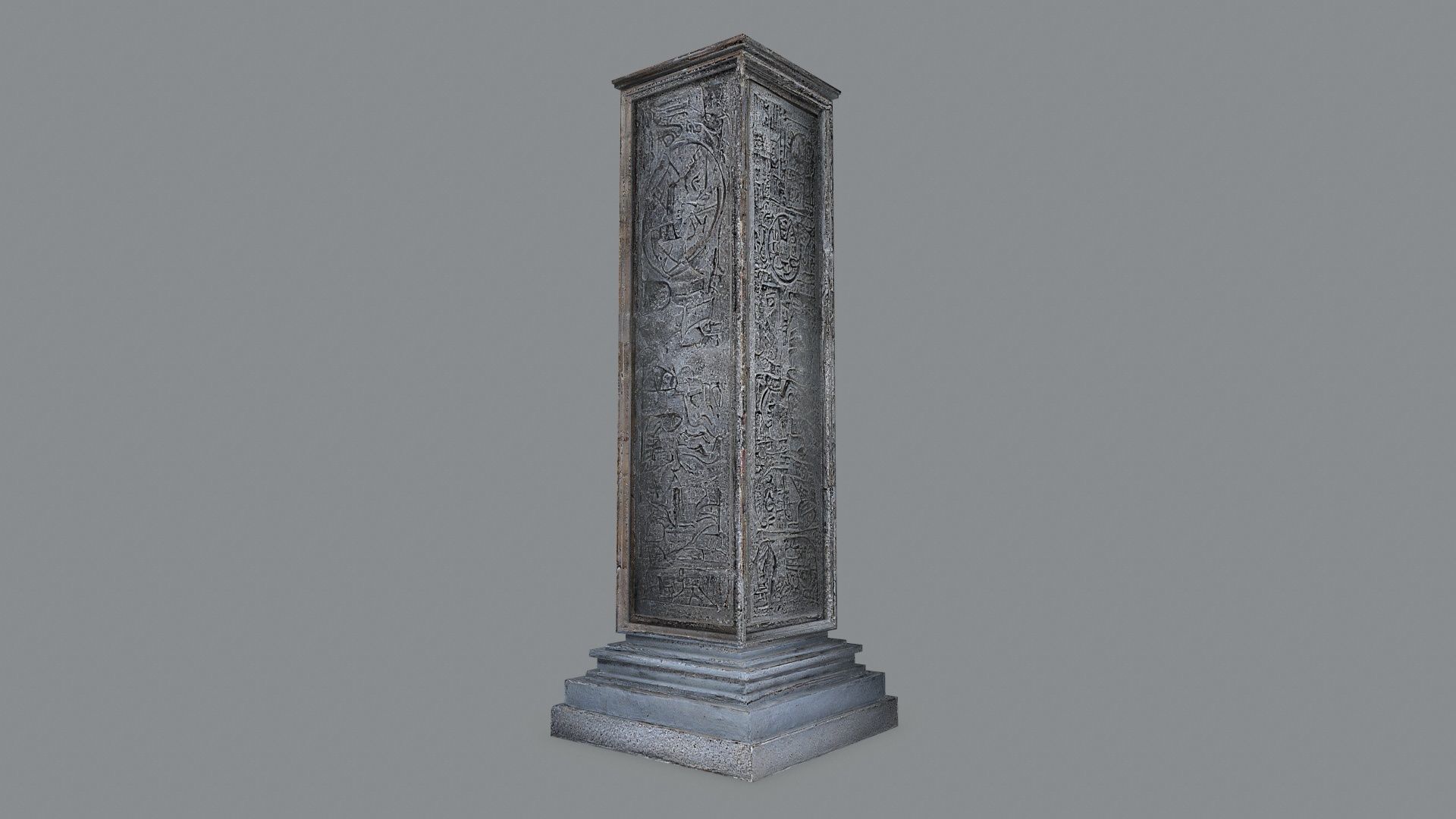 monolith Low-poly 3D model_10