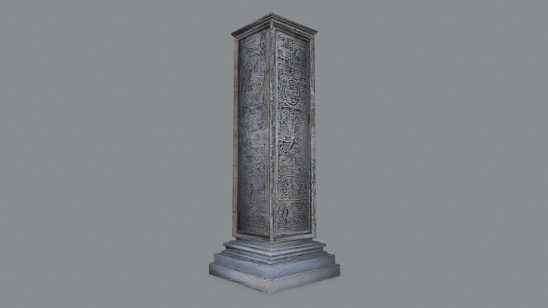 monolith Low-poly 3D model_2