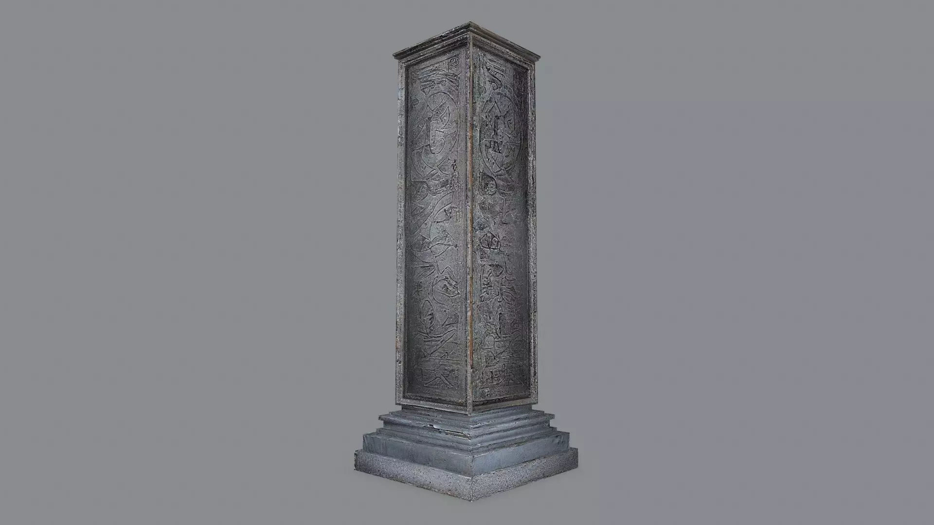 monolith Low-poly 3D model_0