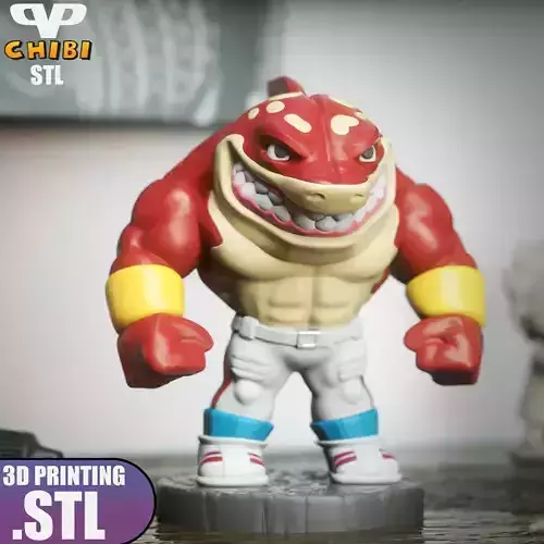 Big Slammu Chibi STL for 3D Printing ChibiSTL 3DXM