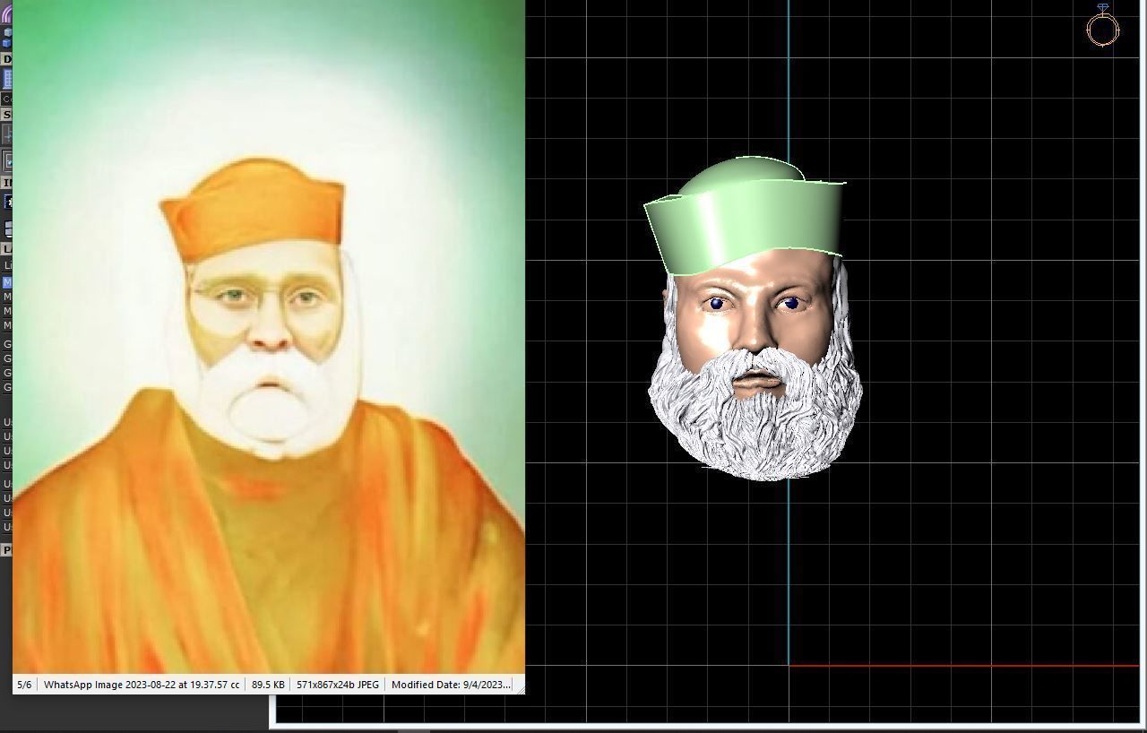Old man or Sahi baba 3D print model_3
