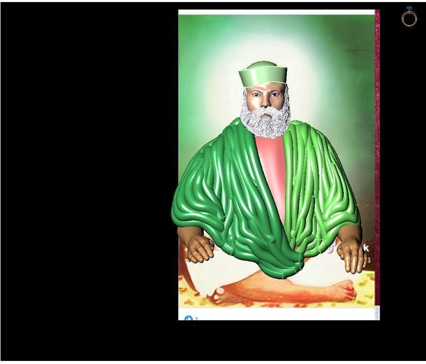 Old man or Sahi baba 3D print model_4