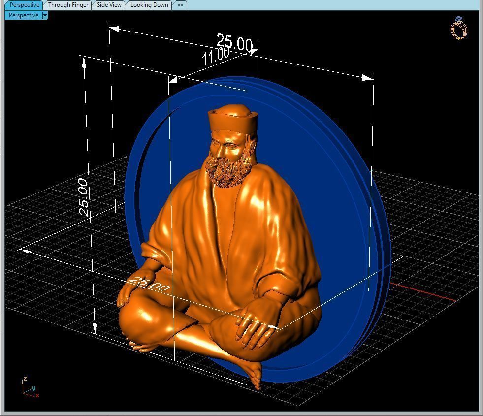 Old man or Sahi baba 3D print model_20