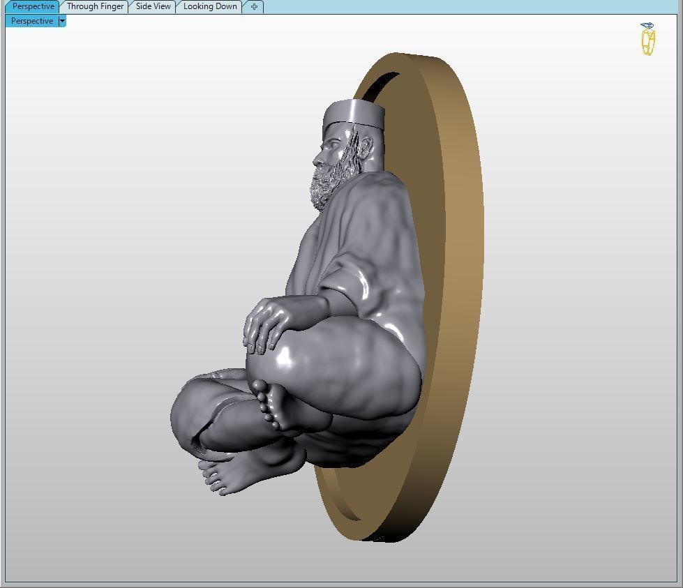 Old man or Sahi baba 3D print model_14