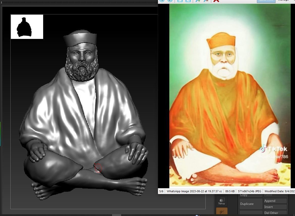 Old man or Sahi baba 3D print model_10
