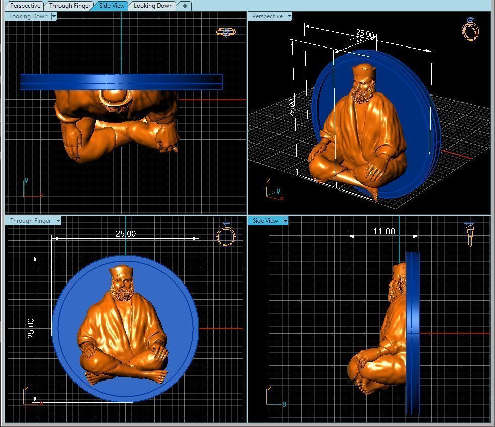 Old man or Sahi baba 3D print model_16