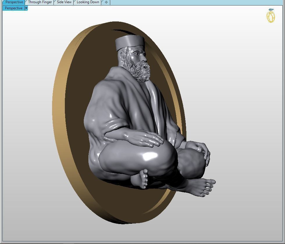 Old man or Sahi baba 3D print model_12
