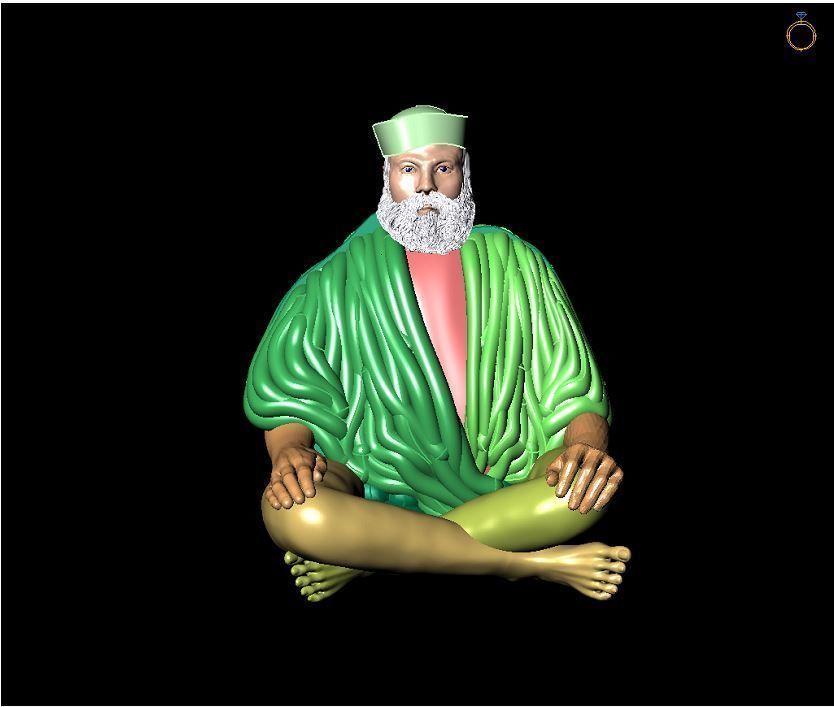 Old man or Sahi baba 3D print model_5