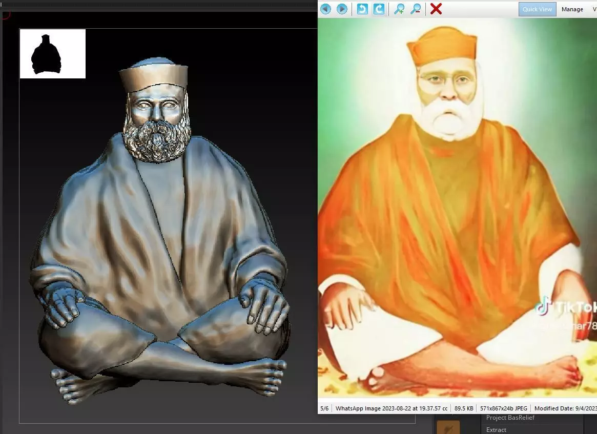 Old man or Sahi baba 3D print model_0