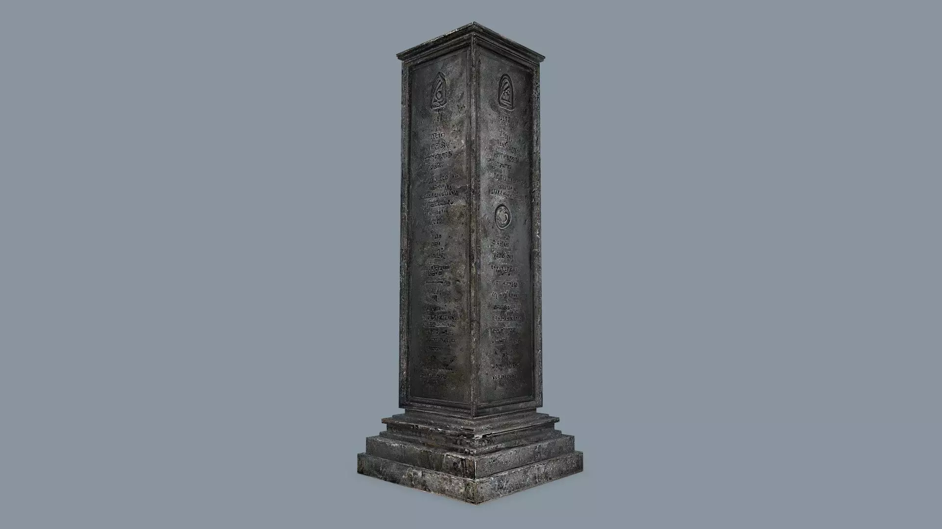 Rock  Gate Low-poly 3D model_0