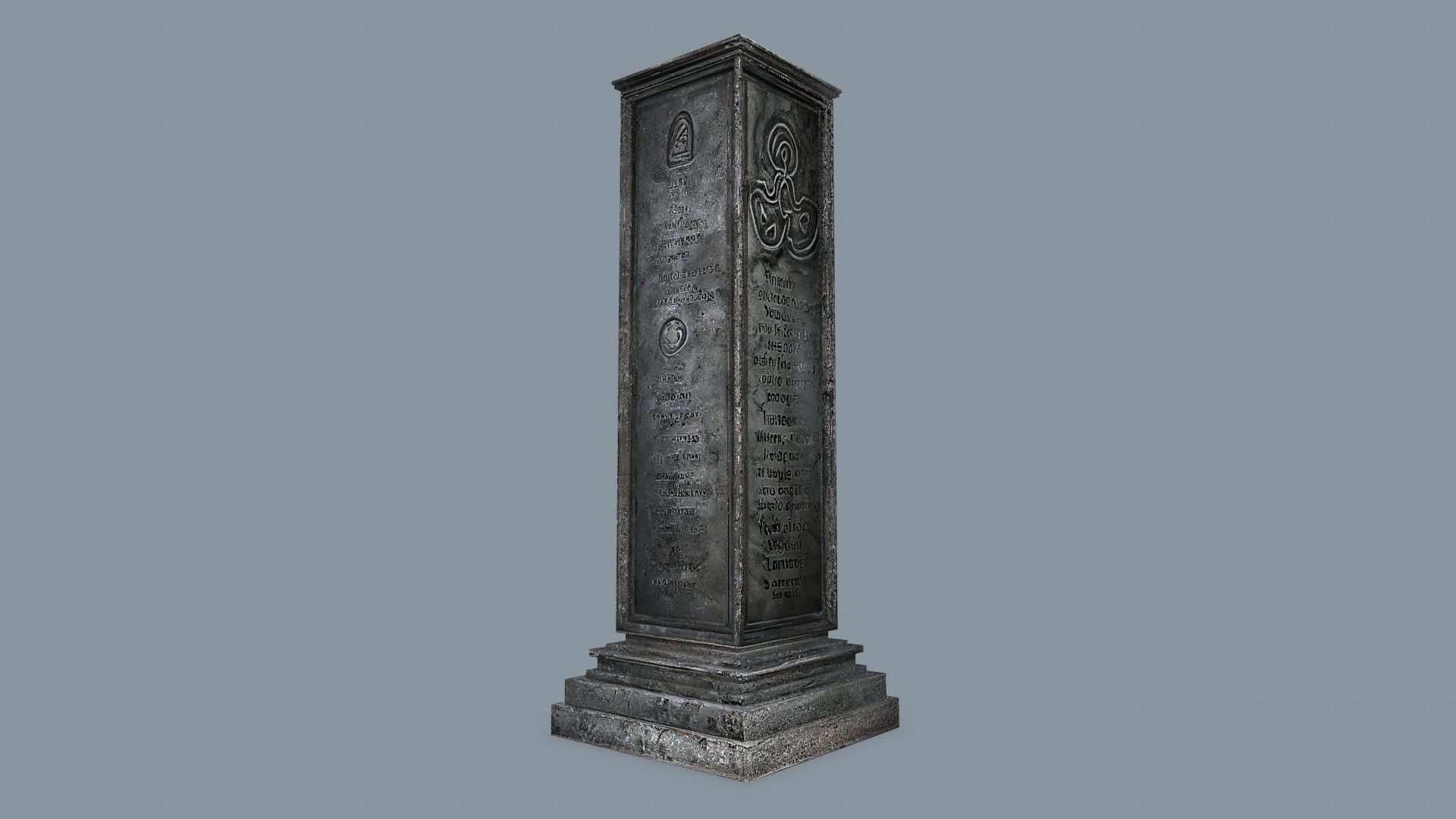 Rock  Gate Low-poly 3D model_2