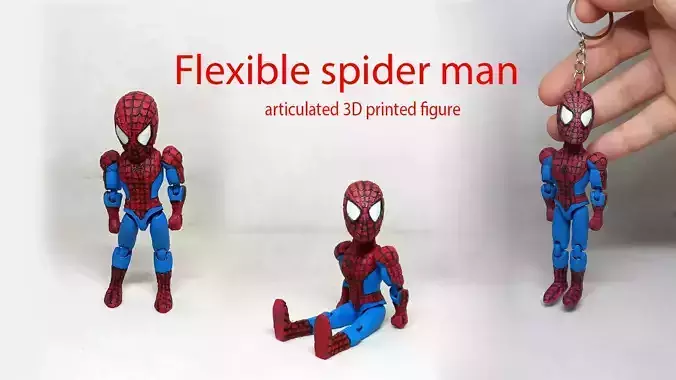 flexible SPIDER MAN Print in place No Supports