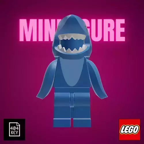 LEGO Minifigure Shark Suit Guy Series 15 3D print model