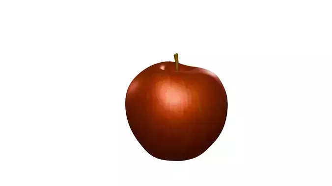 This is an apple 3D model