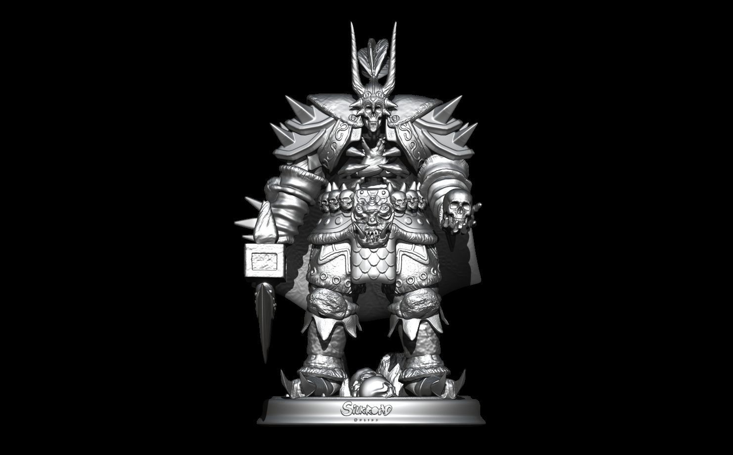 BONELORD  YAKAN SILKROAD ONLINE 3D SCULPT  3D PRINT  3D print model_4