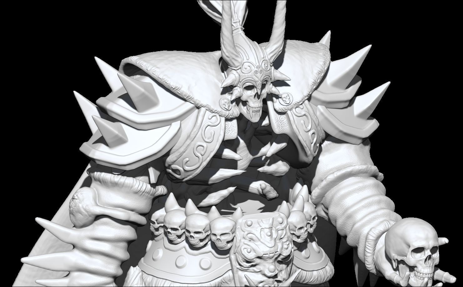 BONELORD  YAKAN SILKROAD ONLINE 3D SCULPT  3D PRINT  3D print model_5