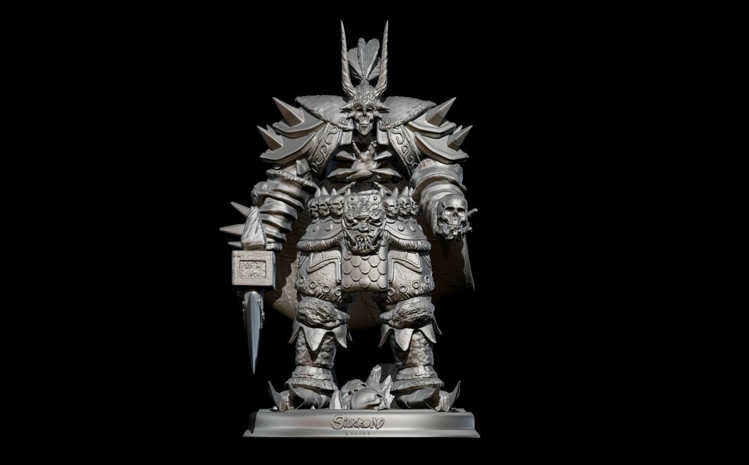 BONELORD  YAKAN SILKROAD ONLINE 3D SCULPT  3D PRINT  3D print model_1